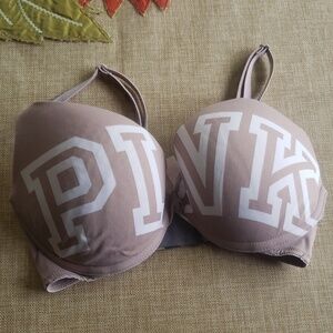 PINK By Victoria Secret gray 32B push up bra